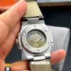ساعت پتک فیلیپ مردانه مدل ناتیلوس اتوماتیک بند چرم مشکی صفحه مشکی Patek Philippe NUATILOS 021255
