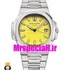 ساعت مردانه پتک فیلیپ ناتیلوس اتوماتیک استیل صفحه زرد Patek Philippe NUATILOS 020528