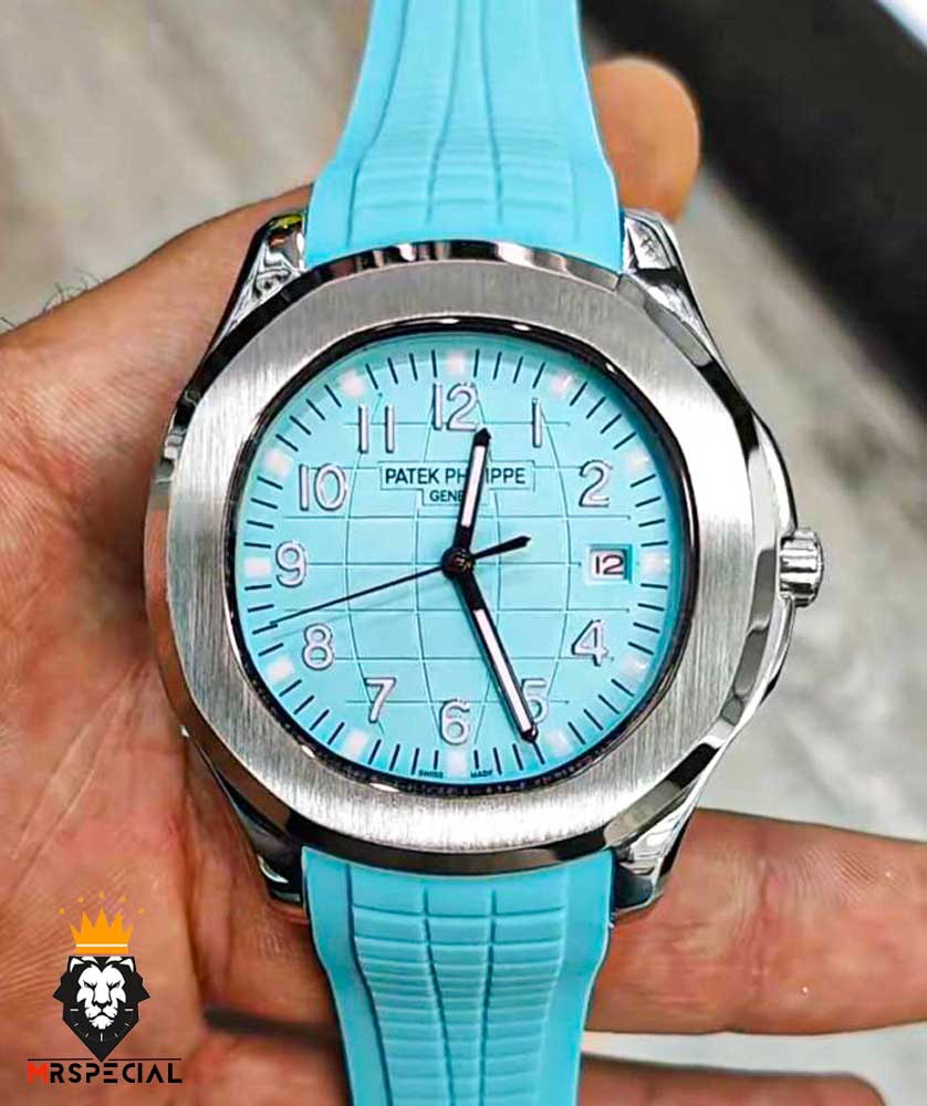 ساعت مچی مردانه پتک فیلیپ مدل اکوانات اتومات رابر صفحه تیفانی 0898 Patek Philippe Aquanaut