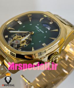 ساعت پتک فیلیپ مردانه مدل ناتیلوس اتومات طلایی صفحه سبز Patek Philippe NUATILOS 020878