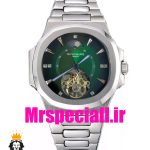 ساعت پتک فیلیپ مردانه مدل ناتیلوس اتومات استیل صفحه سبز Patek Philippe NUATILOS 020879