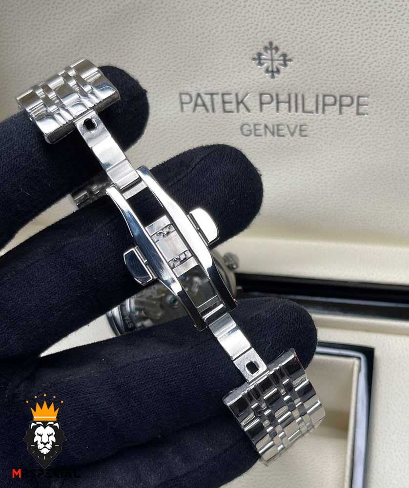 ساعت پتک فیلیپ مردانه اتوماتیک بند استیل صفحه اسکلتون Patek Philippe 021722