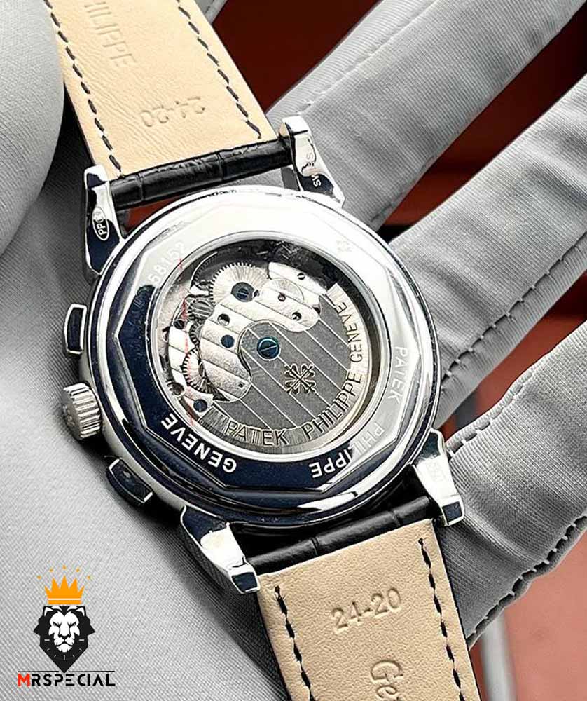ساعت مردانه پتک فیلیپ دی دیت اتوماتیک بند چرم مشکی صفحه مشکی Patek Philippe Day Date 0998