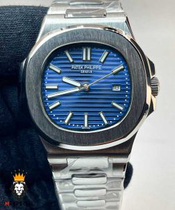 ساعت مچی مردانه پتک فیلیپ ناتیلوس استیل صفحه ابی Patek Philippe NUATILOS 0869