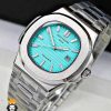 ساعت زنانه پتک فیلیپ ناتیلوس کوارتز استیل صفحه تیفانی Patek Philippe NUATILOS 01129