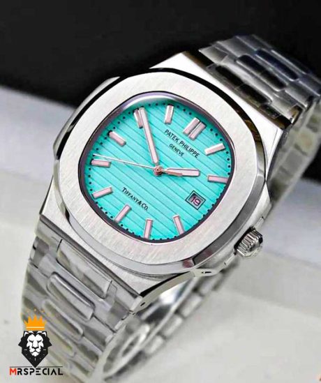 ساعت زنانه پتک فیلیپ ناتیلوس کوارتز استیل صفحه تیفانی Patek Philippe NUATILOS 01129