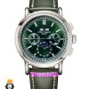 ساعت پتک فیلیپ مردانه دی دیت اتوماتیک بند چرم سبز صفحه سبز Patek Philippe Perpetual Calendar 021573