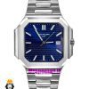 ساعت پتک فیلیپ مردانه اتوماتیک بند استیل صفحه ابی Patek Philippe CUBITUS 021337