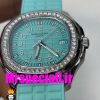 ساعت پتک فیلیپ زنانه اکوانات تیفانی قاب نگین 020701 Patek Philippe Aquanaut