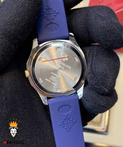 ساعت زنانه پتک فیلیپ اکوانات کوارتز قاب نگین صفحه ابی رابر ابی 01743 Patek Philippe Aquanaut
