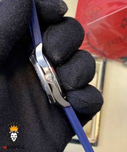 ساعت زنانه پتک فیلیپ اکوانات کوارتز قاب نگین صفحه ابی رابر ابی 01743 Patek Philippe Aquanaut