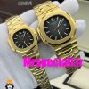 ساعت ست پتک فیلیپ ناتیلوس کوارتز طلایی صفحه نوک مدادی Patek Philippe NUATILOS 020742