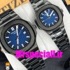 ساعت ست پتک فیلیپ ناتیلوس کوارتز مشکی صفحه ابی Patek Philippe NUATILOS 020739