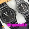 ساعت ست پتک فیلیپ ناتیلوس کوارتز مشکی صفحه مشکی Patek Philippe NUATILOS 020740