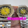 ساعت ست پتک فیلیپ ناتیلوس کوارتز استیل صفحه زرد مشکی Patek Philippe NUATILOS 020753