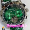 ساعت پتک فیلیپ مردانه بند چرم توربیلون اتوماتیک صفحه سبز Patek Philippe 020814