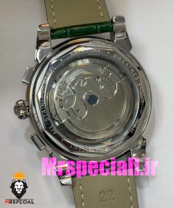 ساعت پتک فیلیپ مردانه بند چرم توربیلون اتوماتیک صفحه سبز Patek Philippe 020814