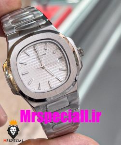 ساعت مچی زنانه پتک فیلیپ ناتیلوس کوارتز استیل صفحه نقره ای Patek Philippe NUATILOS 020765 