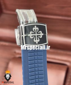 ساعت زنانه پتک فیلیپ اکوانات کوارتز قاب نگین صفحه ابی رابر ابی 01743 Patek Philippe Aquanaut