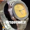 ساعت مچی مردانه پتک فیلیپ ناتیلوس کوارتز استیل صفحه کرم Patek Philippe NUATILOS 020755