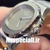 ساعت مچی مردانه پتک فیلیپ ناتیلوس کوارتز استیل صفحه طوسی Patek Philippe NUATILOS 020756