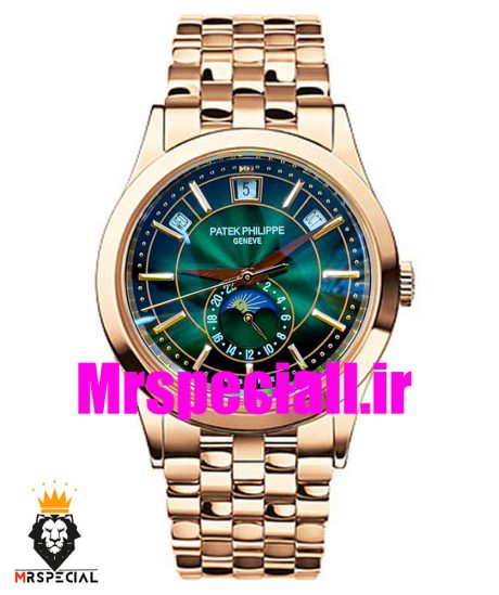 ساعت مچی مردانه پتک فیلیپ دی دیت رزگلد اتوماتیک صفحه سبز Patek Philippe Day date 020661