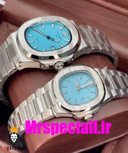 ساعت ست پتک فیلیپ ناتیلوس کوارتز استیل صفحه تیفانی Patek Philippe NUATILOS 020706