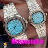 ساعت ست پتک فیلیپ ناتیلوس کوارتز استیل صفحه تیفانی Patek Philippe NUATILOS 020706