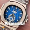 ساعت مردانه پتک فیلیپ ناتیلوس اتوماتیک استیل صفحه ابی دی دیت Patek Philippe NUATILOS 020674
