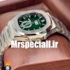 ساعت مردانه پتک فیلیپ ناتیلوس اتوماتیک استیل صفحه سبز دی دیت Patek Philippe NUATILOS 020526