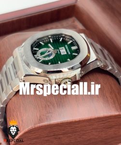 ساعت مردانه پتک فیلیپ ناتیلوس اتوماتیک استیل صفحه سبز دی دیت Patek Philippe NUATILOS 020526