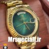 ساعت مچی مردانه رولکس مدل دی دیت اتوماتیک طلایی صفحه سبز 01154 ROLEX DAY DATE