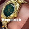 ساعت مچی مردانه رولکس مدل دی دیت اتوماتیک طلایی صفحه سبز 01154 ROLEX DAY DATE