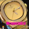 ساعت پتک فیلیپ مردانه ناتیلوس کوارتز طلایی صفحه طلایی Patek Philippe NUATILOS 020769