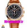 ساعت مچی مردانه پتک فیلیپ اتوماتیک فول دیت رزگلد صفحه مشکی Patek Philippe Grand Complications Perpetual Calendar 0995