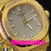 ساعت پتک فیلیپ مردانه ناتیلوس کوارتز طلایی صفحه طوسی Patek Philippe NUATILOS 020770