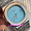 ساعت پتک فیلیپ مردانه ناتیلوس کوارتز استیل صفحه تیفانی Patek Philippe NUATILOS 021030