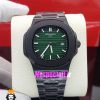 ساعت مچی مردانه پتک فیلیپ ناتیلوس کوارتز مشکی صفحه سبز Patek Philippe NUATILOS 021181