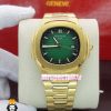ساعت مچی مردانه پتک فیلیپ ناتیلوس کوارتز طلایی صفحه سبز Patek Philippe nuatilos 021179