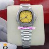 ساعت مچی زنانه پتک فیلیپ ناتیلوس کوارتز استیل صفحه زرد Patek Philippe NUATILOS 021178