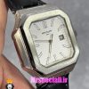 ساعت مچی مردانه پتک فیلیپ کوبیتوس کوارتز بند چرم صفحه سفید Patek Philippe CUBITUS 021029