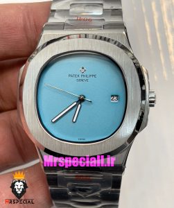 ساعت پتک فیلیپ مردانه ناتیلوس کوارتز استیل صفحه تیفانی Patek Philippe NUATILOS 021030 