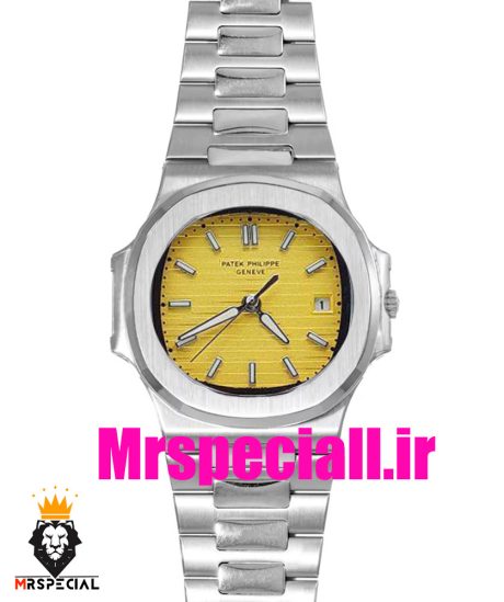ساعت مچی زنانه پتک فیلیپ ناتیلوس کوارتز استیل صفحه زرد Patek Philippe NUATILOS 021178