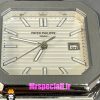 ساعت مچی مردانه پتک فیلیپ کوبیتوس کوارتز بند چرم صفحه سفید Patek Philippe CUBITUS 021029