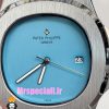 ساعت پتک فیلیپ مردانه ناتیلوس کوارتز استیل صفحه تیفانی Patek Philippe NUATILOS 021030