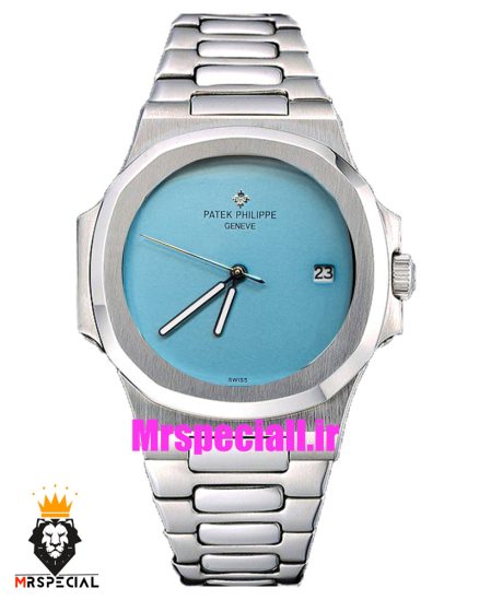 ساعت پتک فیلیپ مردانه ناتیلوس کوارتز استیل صفحه تیفانی Patek Philippe NUATILOS 021030