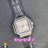 ساعت مچی مردانه پتک فیلیپ کوبیتوس کوارتز بند چرم صفحه سفید Patek Philippe CUBITUS 021029