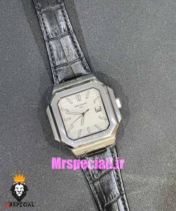 ساعت مچی مردانه پتک فیلیپ کوبیتوس کوارتز بند چرم صفحه سفید Patek Philippe CUBITUS 021029 