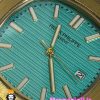 ساعت پتک فیلیپ مردانه ناتیلوس کوارتز دورنگ طلایی صفحه تیفانی Patek Philippe NUATILOS 021055