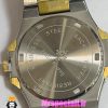 ساعت پتک فیلیپ مردانه ناتیلوس کوارتز دورنگ طلایی صفحه تیفانی Patek Philippe NUATILOS 021055